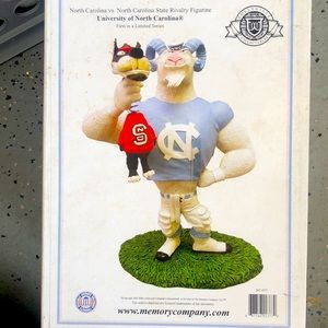 Unc v NC State Rivalry Figurine - NIB